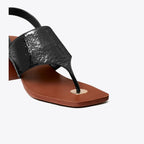 Tory Burch Double T Coin Heeled Sandal