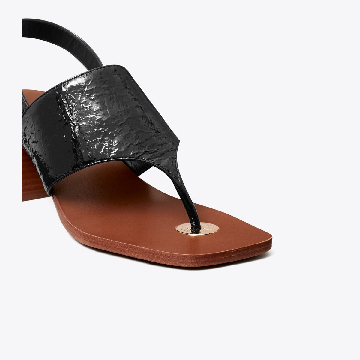 Tory Burch Double T Coin Heeled Sandal