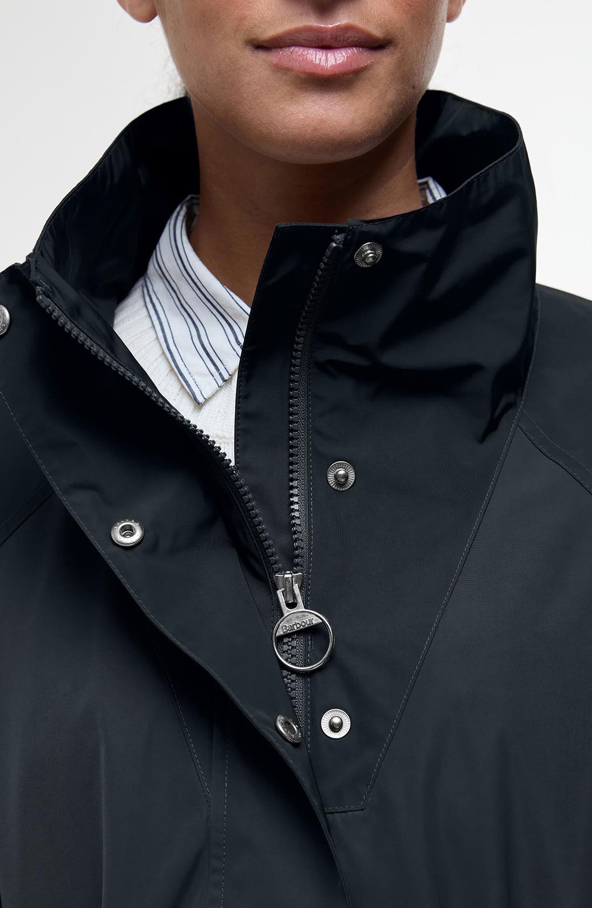 Barbour Suri Showerproof Jacket Black detail