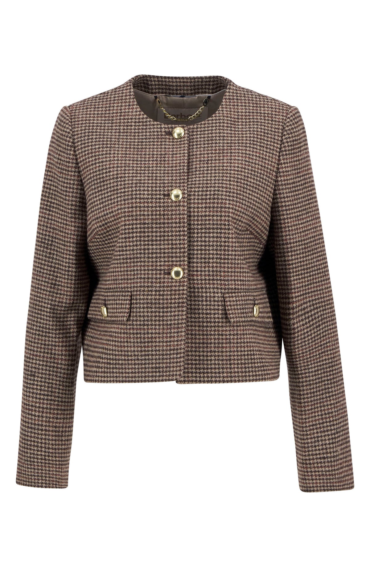 Barbour Corina Houndstooth Wool Jacket