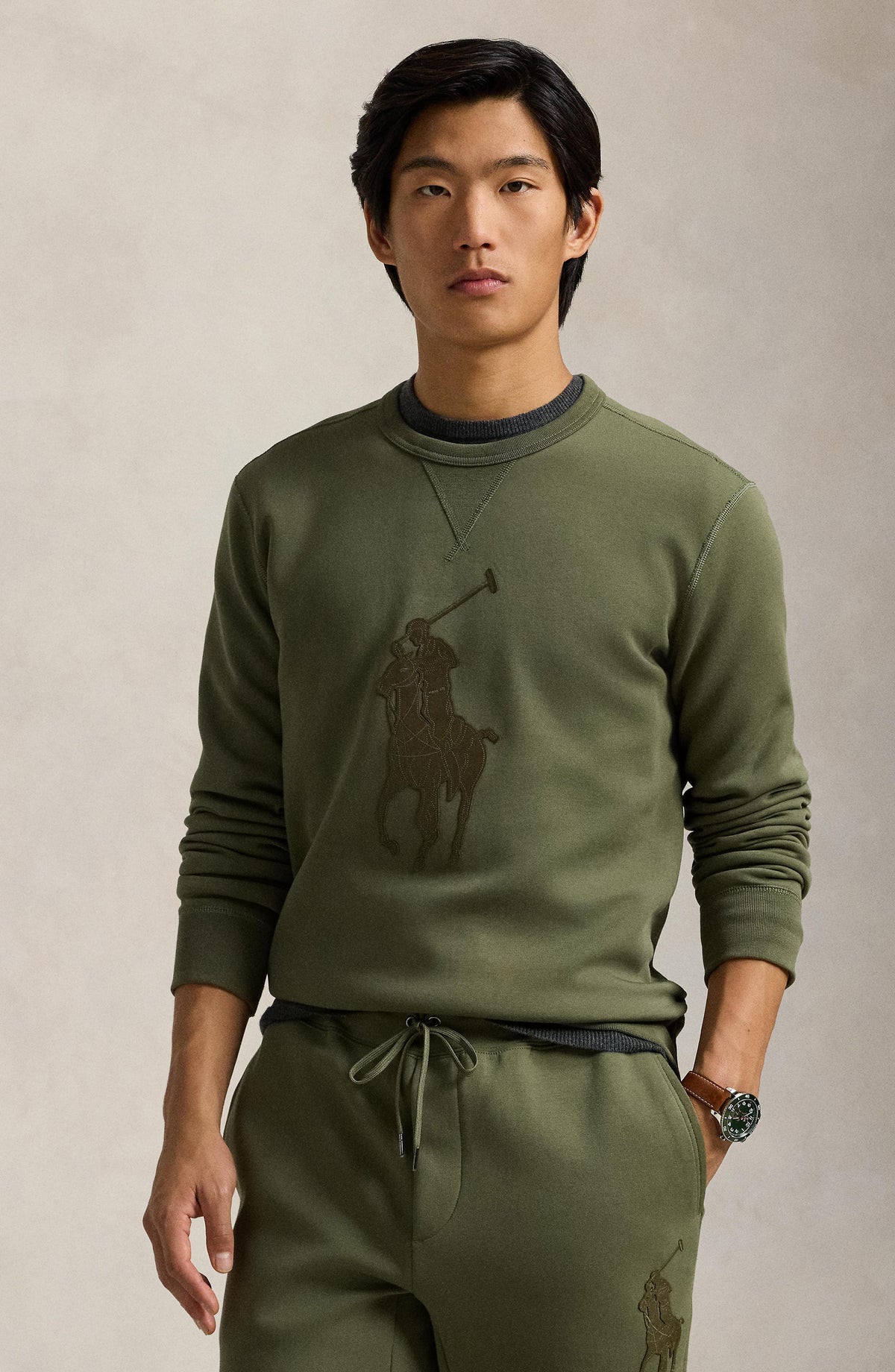 Ralph Lauren Men's Logo Graphic Sweatshirt - Thermal Green