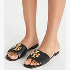 Eleanor Slide - Perfect Black / Gold