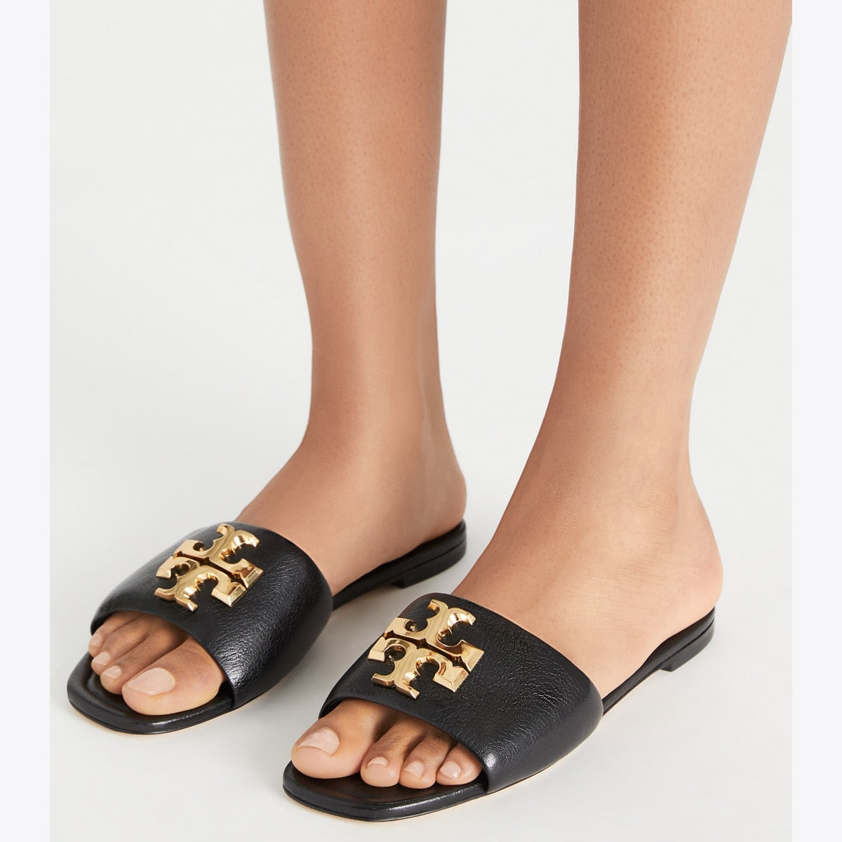 Eleanor Slide - Perfect Black / Gold
