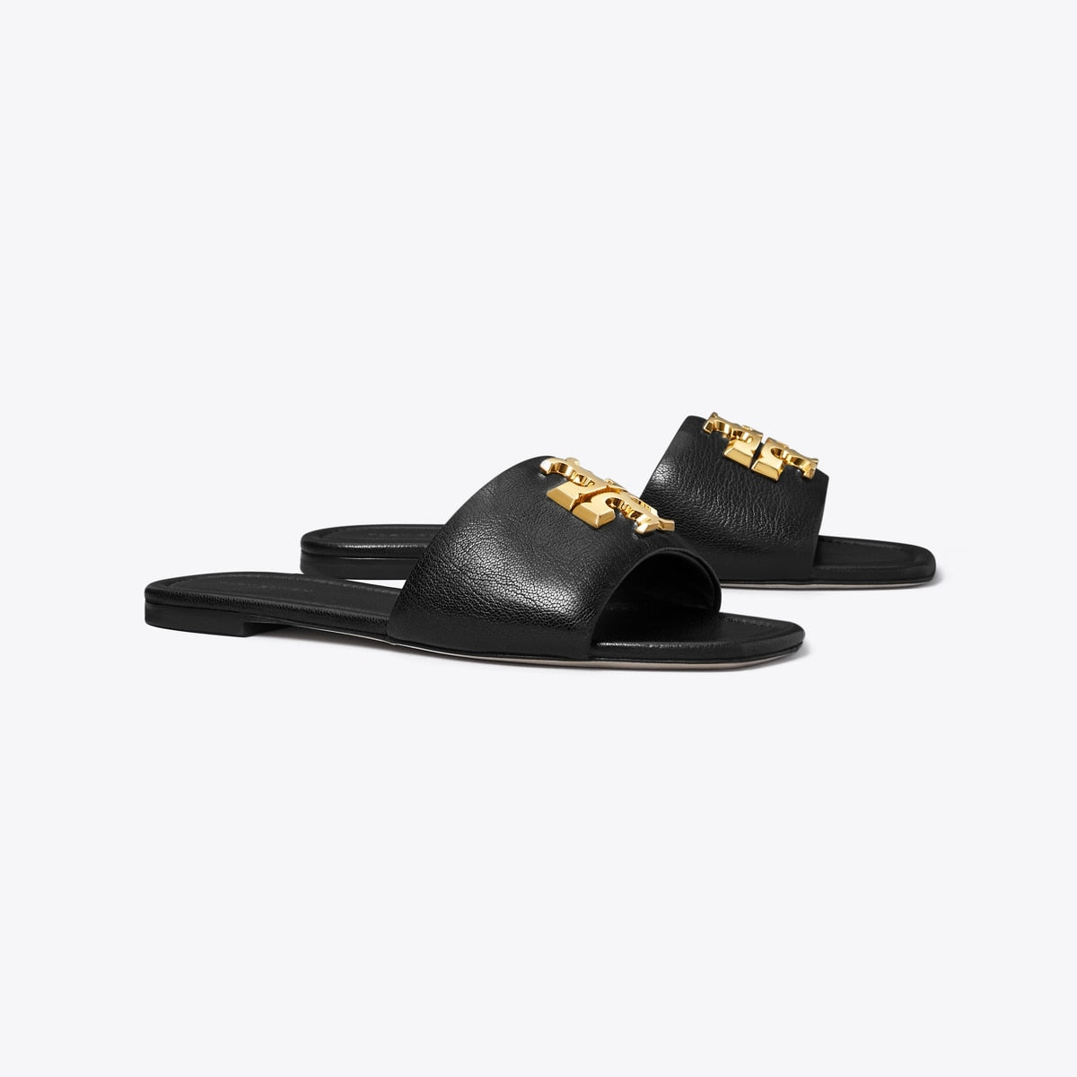 Eleanor Slide - Perfect Black / Gold