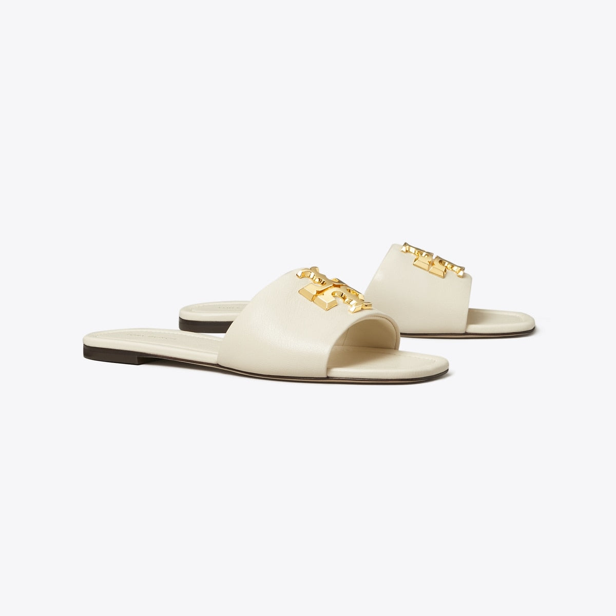 Eleanor Slide - Light Cream / Gold