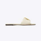 Eleanor Slide - Light Cream / Gold