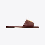 Eleanor Slide - Dark Carmine / Gold