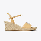 Eleanor Wedge Espadrille - Honeycomb Tan / Silver