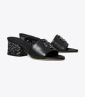 Everly Block Heel - Perfect Black Pewter