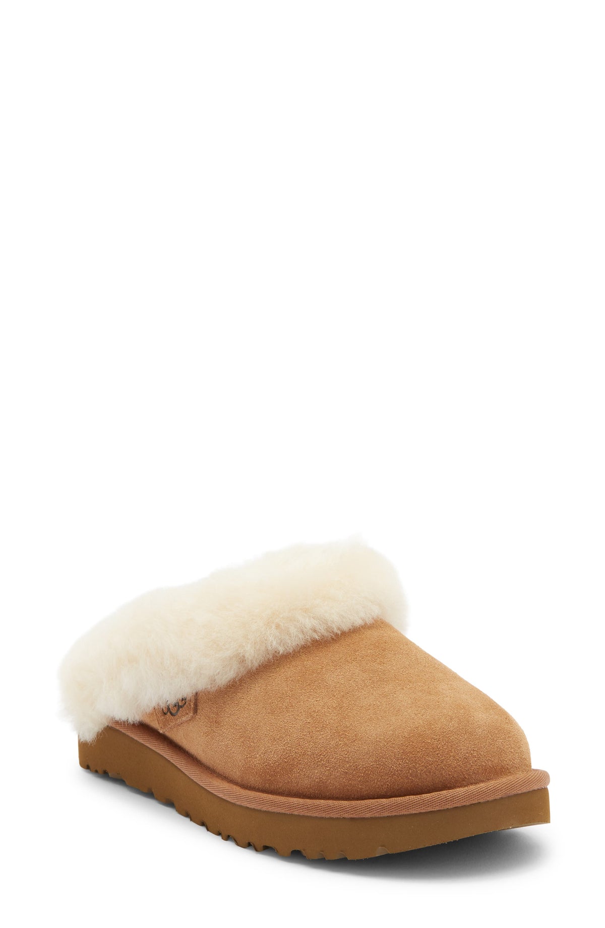 UGG Clugette Genuine Shearling Clog - Chestnut