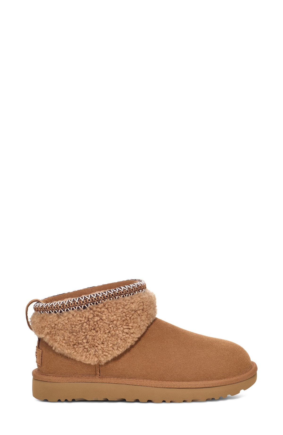 UGG Classic Ultra Mini Max Curly Boot - Chestnut