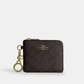 Coach Small Corner Zip Wallet Signature Canvas