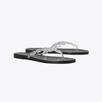 Gemini Link Jelly Flip-Flop - Clear / Perfect Black