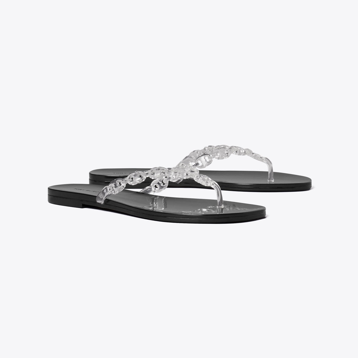 Gemini Link Jelly Flip-Flop - Clear / Perfect Black