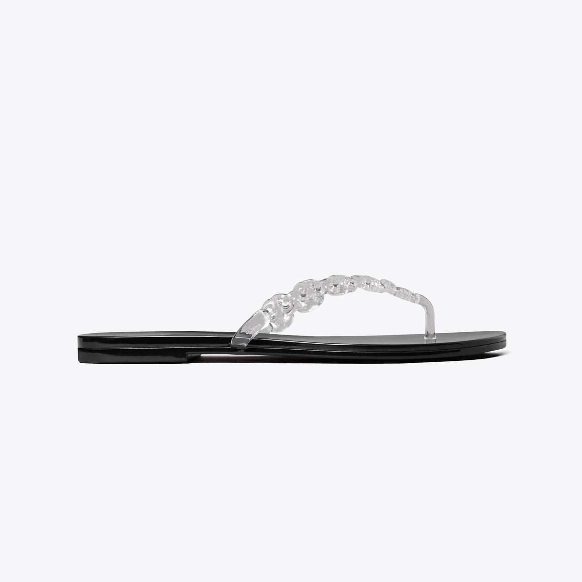 Gemini Link Jelly Flip-Flop - Clear / Perfect Black