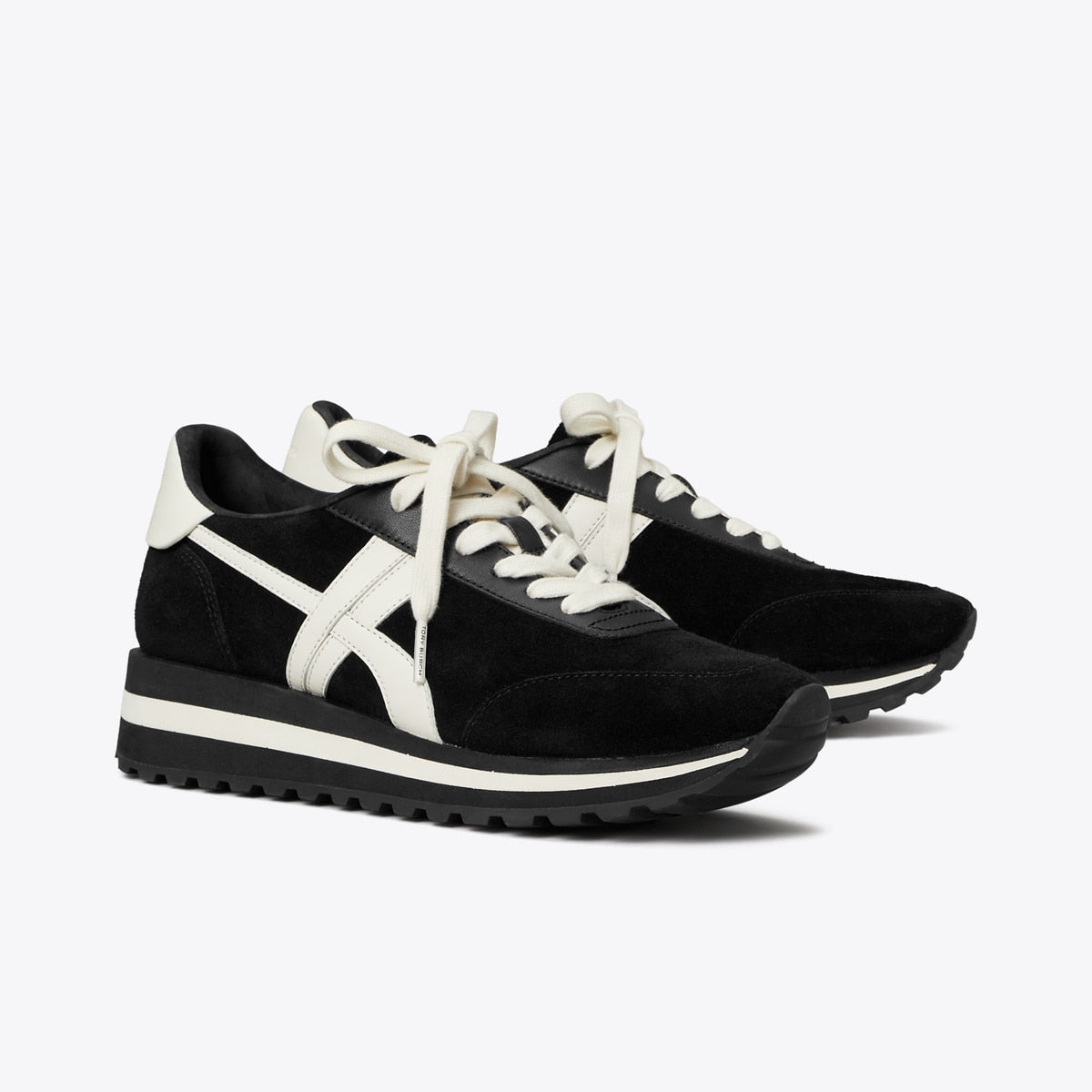 Hank Wedge Sneaker - Black / New Ivory / Titanium White