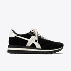 Hank Wedge Sneaker - Black / New Ivory / Titanium White