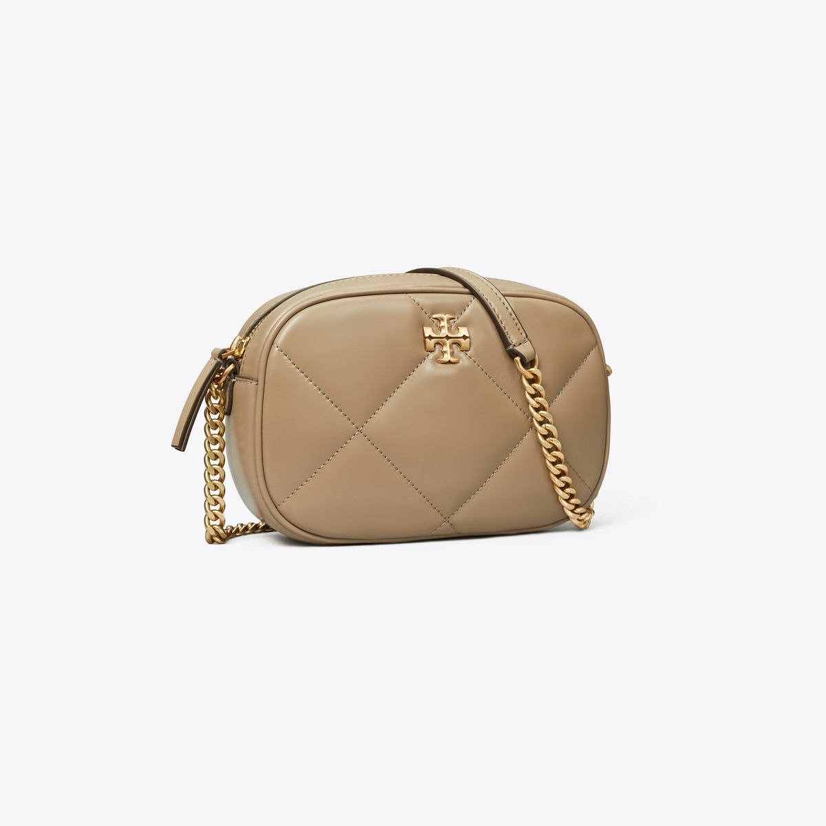 Tory Burch Kira Diamond Quilt Camera Bag - Taupe Oak