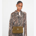 Tory Burch Kira Diamond Quilt Suede Shoulder Bag