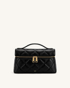 JW PEI Thea Top Handle Bag - Quilted Obsidian Black