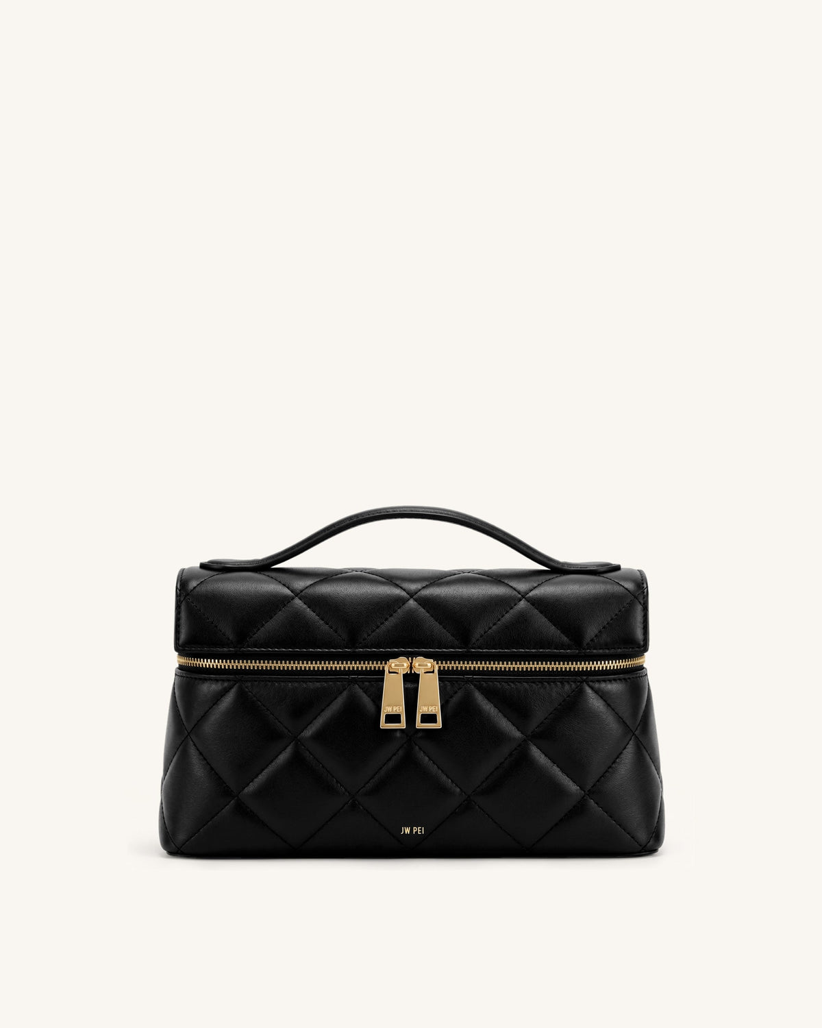 JW PEI Thea Top Handle Bag - Quilted Obsidian Black