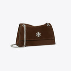 Tory Burch Mini Kira Turnlock Suede Shoulder Bag