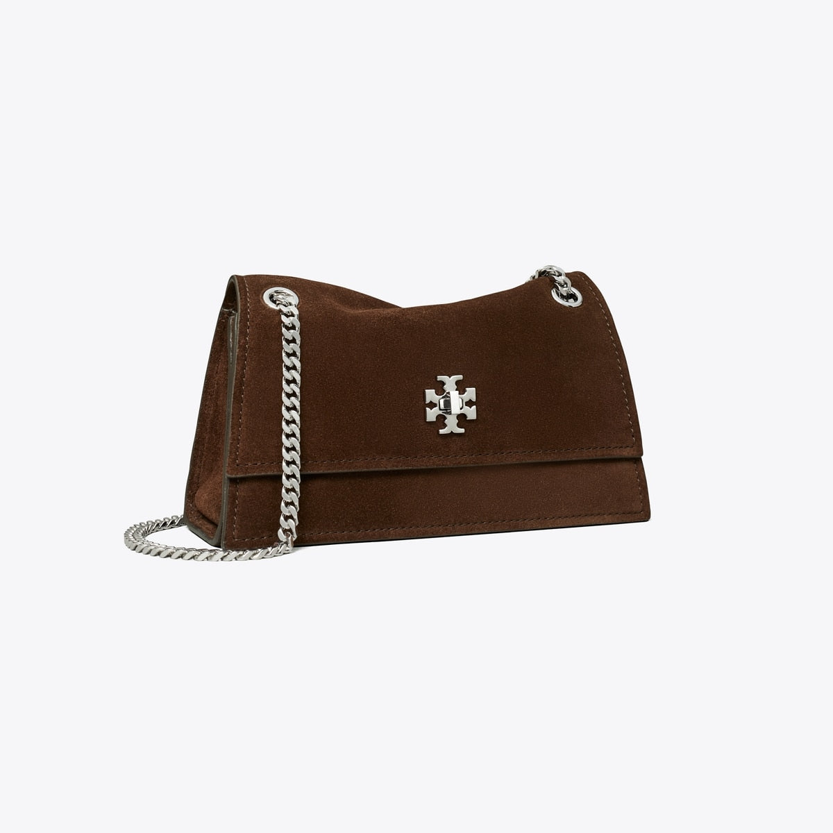 Tory Burch Mini Kira Turnlock Suede Shoulder Bag