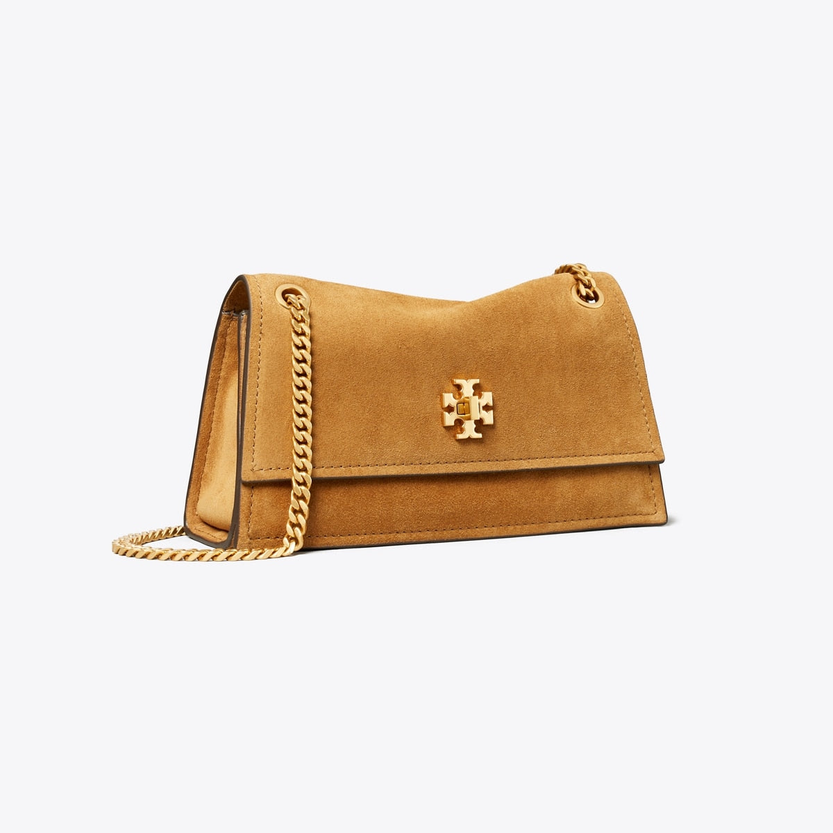Tory Burch Mini Kira Turnlock Suede Shoulder Bag