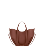 Polène Cyme Mini - Textured - Cognac