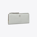 Tory Burch Robinson Pebbled Zip Slim Wallet