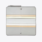 Tory Burch Robinson Pebbled Zip Slim Wallet