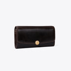 Tory Burch Romy Distressed Long Flap Wallet