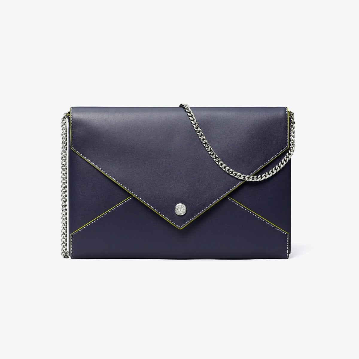Tory Burch Smooth Leather Envelope Chain Pouch