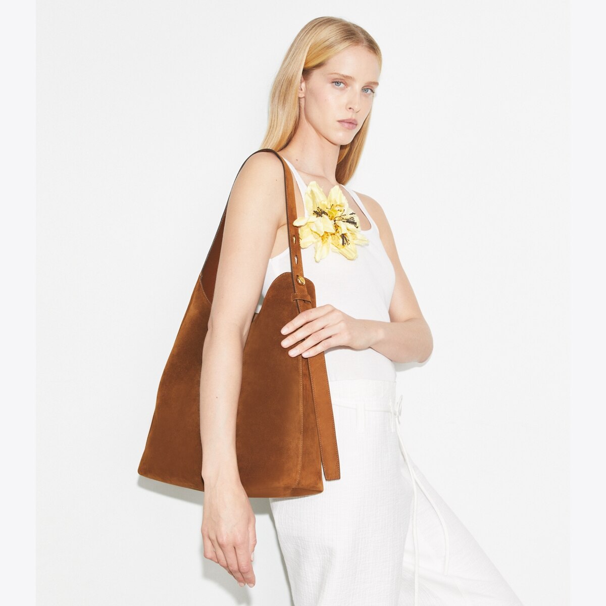 Tory Burch Suede Hobo Bag