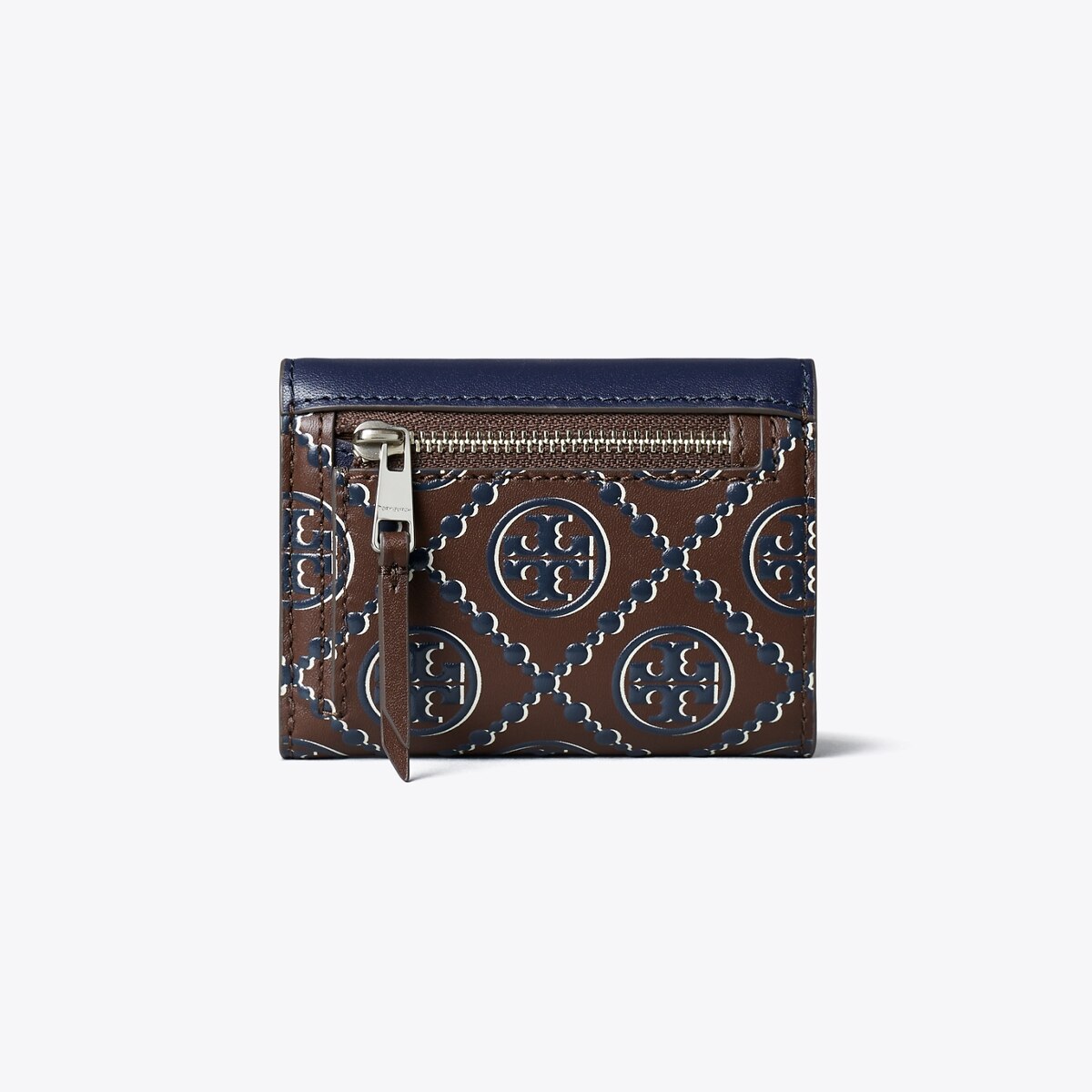 Tory Burch T Monogram Contrast Embossed Small Envelope Wallet