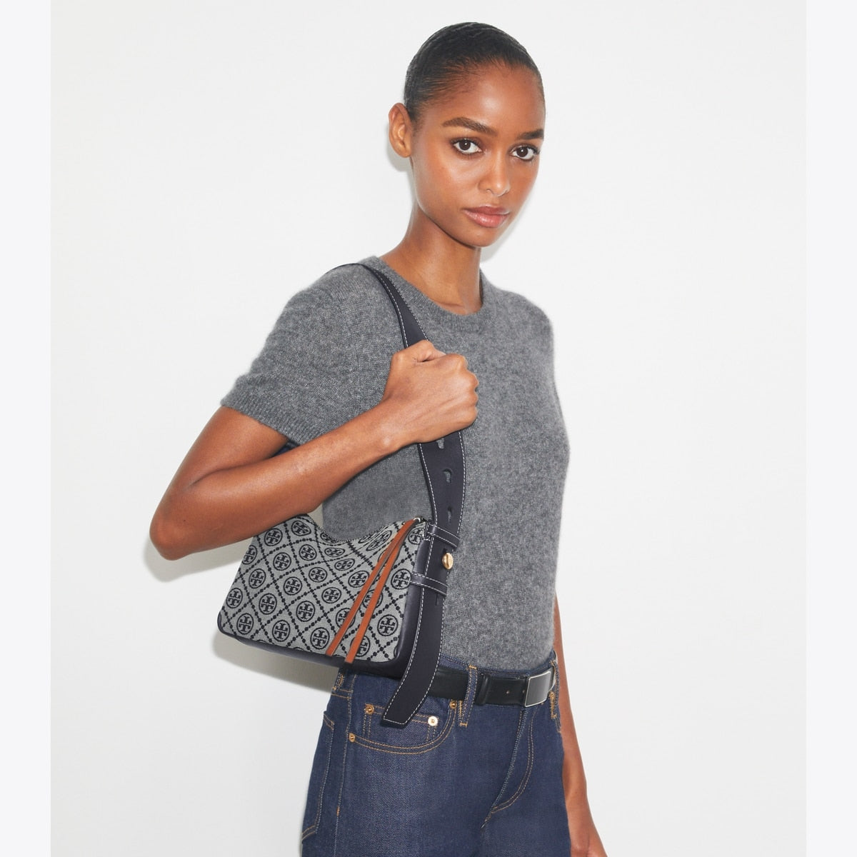 Tory Burch T Monogram Small Romy Shoulder Bag