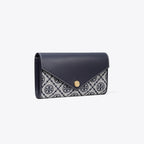 Tory Burch T Monogram Wide Envelope Wallet