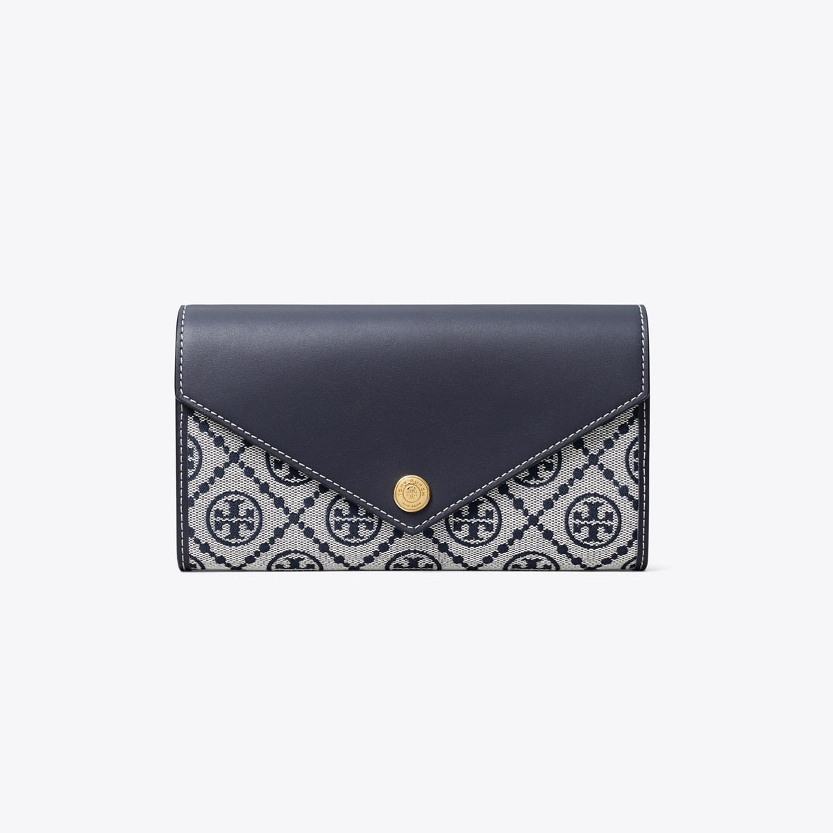 Tory Burch T Monogram Wide Envelope Wallet
