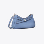 Tory Burch T Monogram Coated Jacquard Romy Zip-Top Crossbody Bag - Soft Blue
