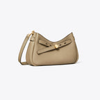 Tory Burch T Monogram Coated Jacquard Romy Zip-Top Crossbody Bag - Soft Cement