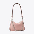 Tory Burch Small Perry Suede Shoulder Bag - Light Mauve
