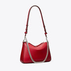 Tory Burch Small Perry Suede Shoulder Bag - Red