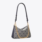 Tory Burch Small Perry Suede Shoulder Bag - Tory Navy