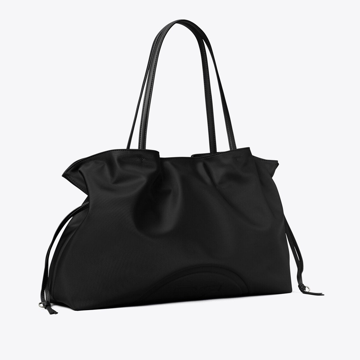 Tory Burch Ella Nylon Drawstring Tote - Black