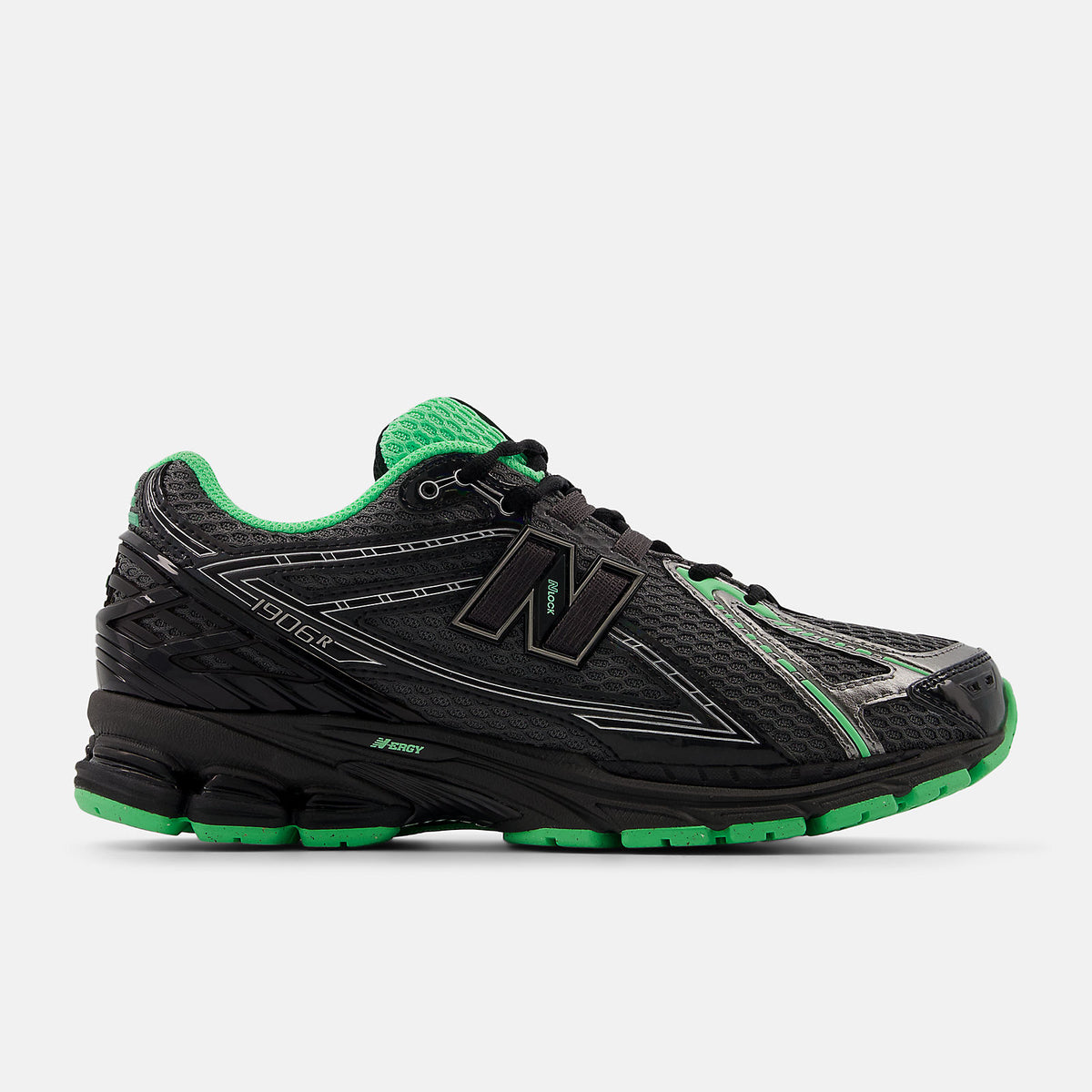 New Balance 1906R - Dark silver metallic with lime leaf and castlerock