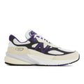 New Balance 990v6 - White with black plum and phantom