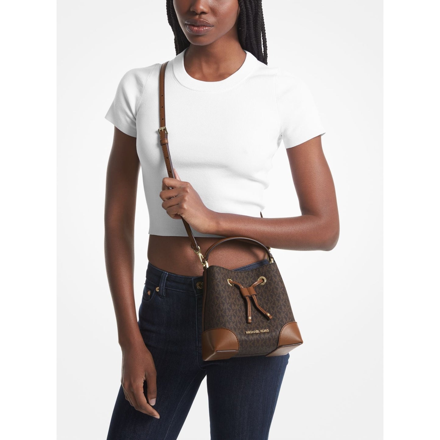 Michael Kors Mercer Beuteltasche mit kleinem Logo